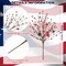 12 Pcs 4th of July Decorations Patriotic Artificial Berry Stem Picks 15.75 Inch Independence Day Decor with White Blue Red Stars Pentagram Faux Berry Branches